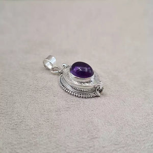 Pendentif box améthyste "PI1238.A"