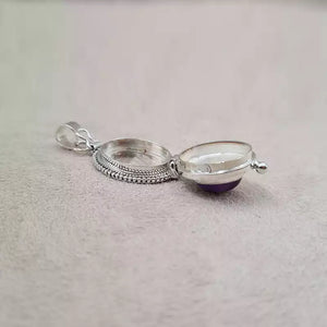 Pendentif box améthyste "PI1238.A"