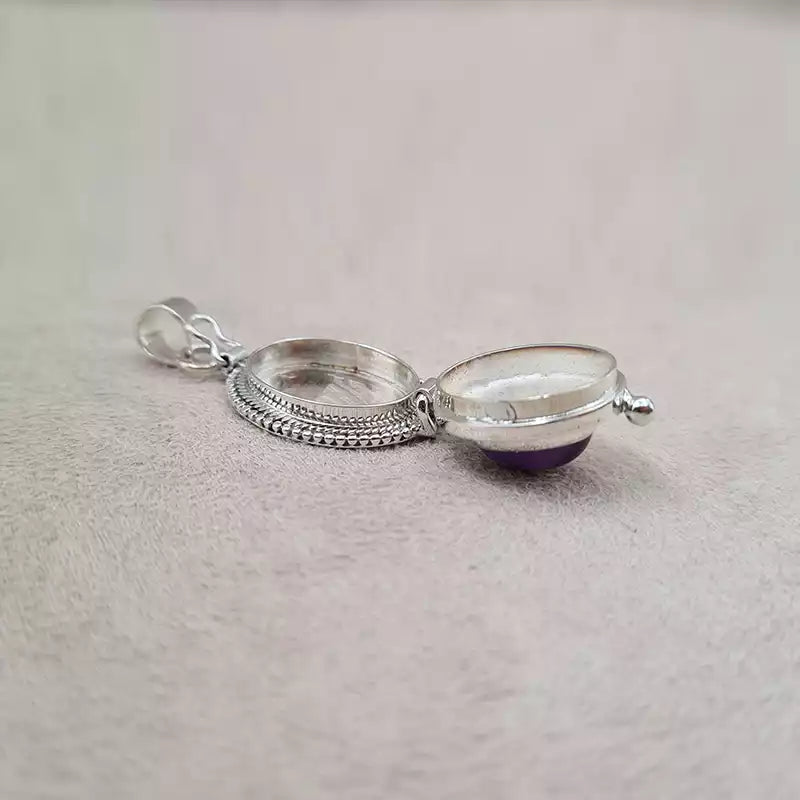 Pendentif box améthyste "PI1238.A"