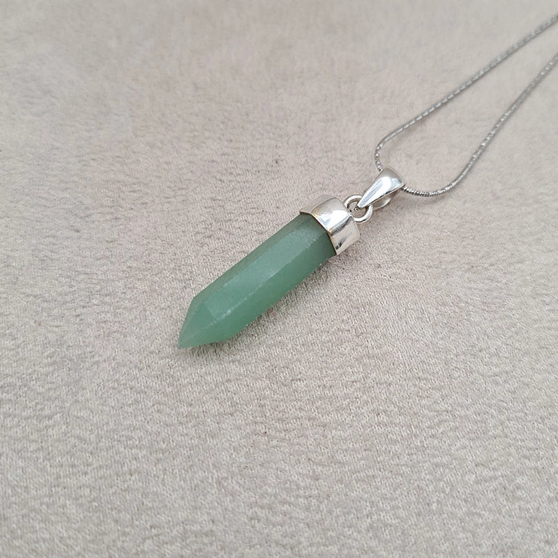 Pendentif crayon jade taillée "PI1243.J"