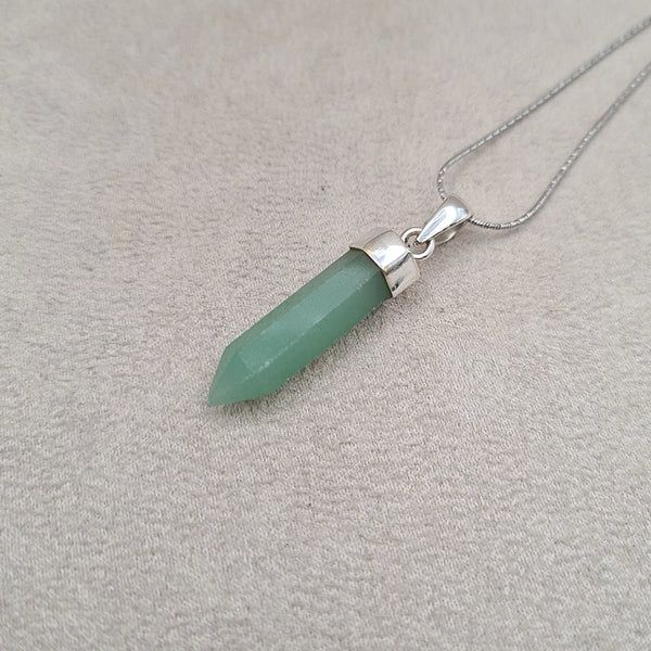 Pendentif crayon jade taillée "PI1243.J"