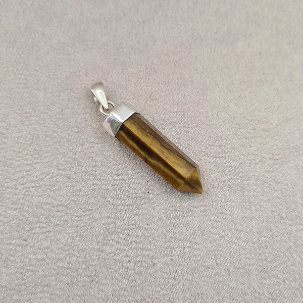Pendentif crayon oeil de tigre "PI1243.OT"