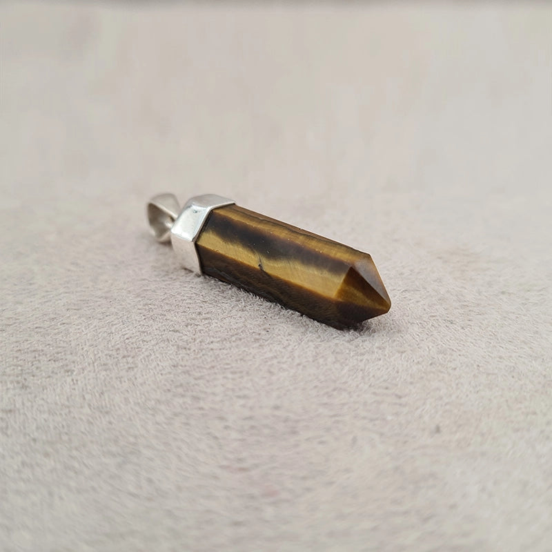 Pendentif crayon oeil de tigre "PI1243.OT"