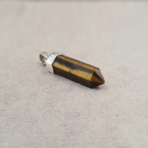Pendentif crayon oeil de tigre "PI1243.OT"