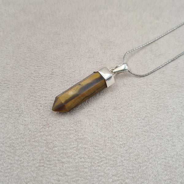 Pendentif crayon oeil de tigre "PI1243.OT"