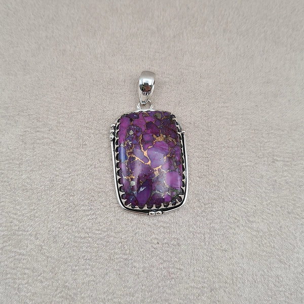 Pendentif rectangulaire turquoise "PI1248.E"