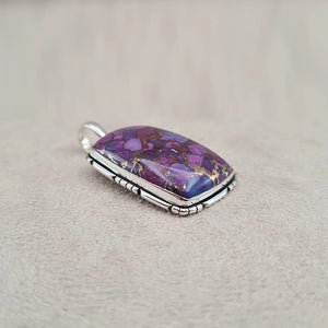 Pendentif rectangulaire turquoise "PI1248.F"