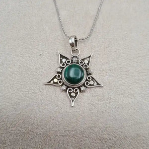 Pendentif malachite "PI1299.M"