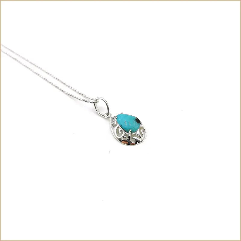 Pendentif turquoise goutte "PI1027.Y"