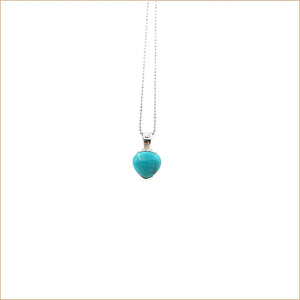 Pendentif turquoise coeur "PI1030.Y"