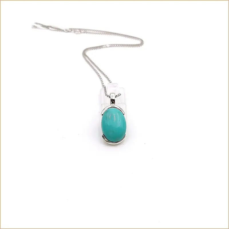 Pendentif turquoise ovale "PI1036.Y"