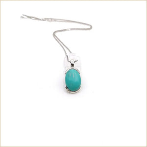 Pendentif turquoise ovale "PI1036.Y"