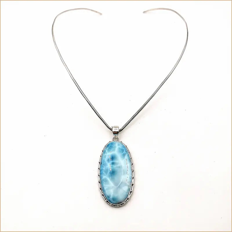 Pendentif larimar "PI670"