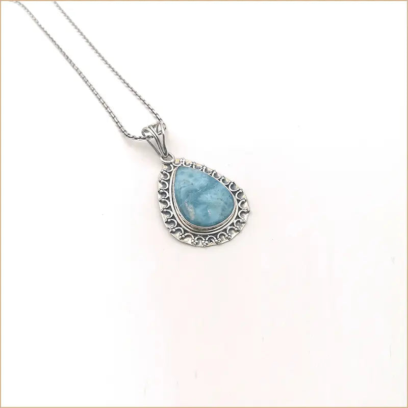 Pendentif larimar "PI673"