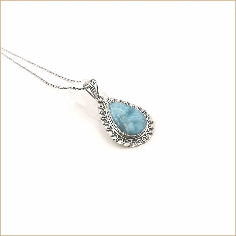 Pendentif larimar "PI673"