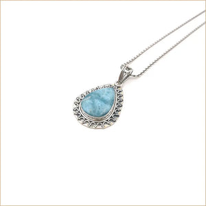 Pendentif larimar "PI673"
