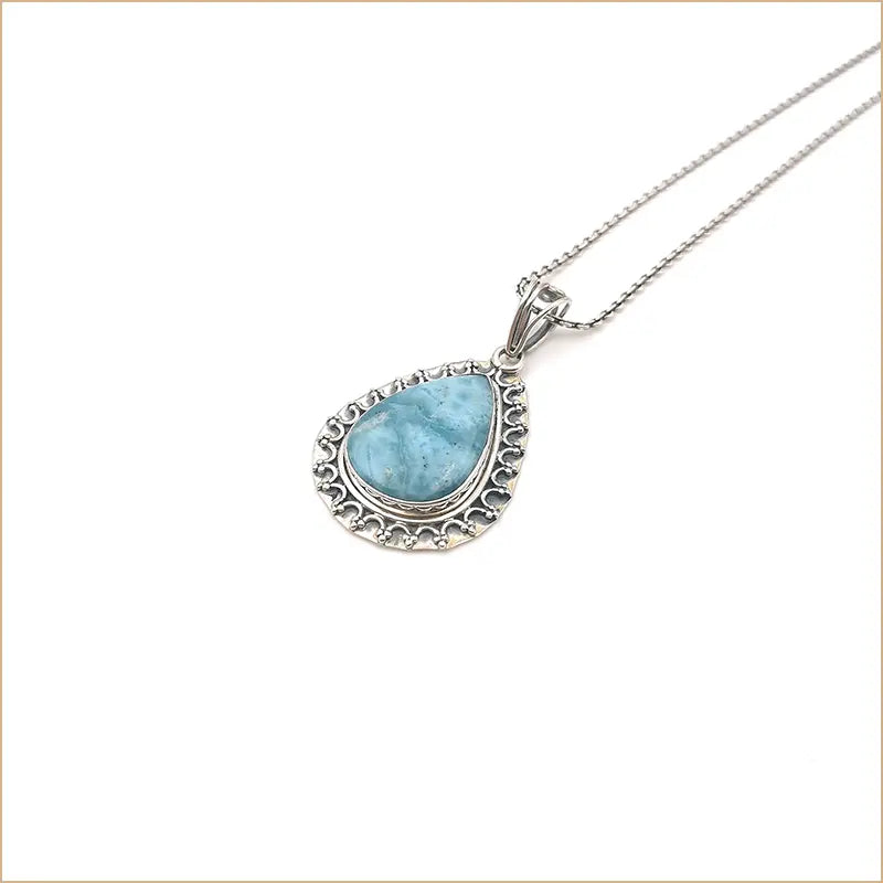 Pendentif larimar "PI673"