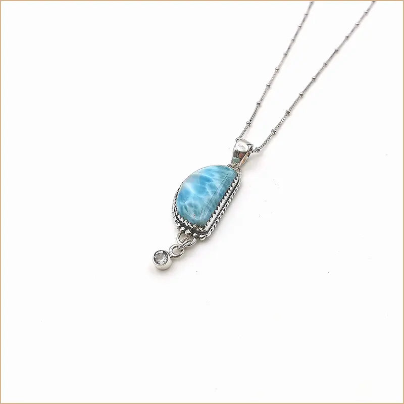 Pendentif larimar "PI676"