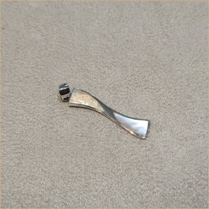 Pendentif twist en nacre blanche "PN1027.W"