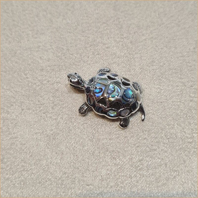 Pendentif tortue en nacre abalone "PN1044.A"