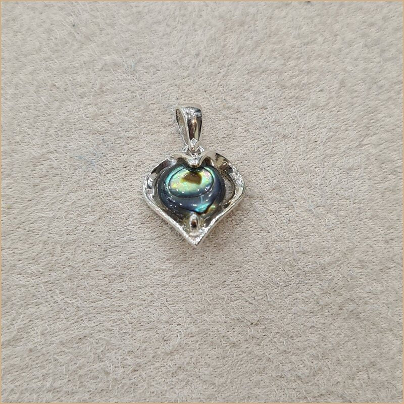 Pendentif en coeur en abalone "PN1075.A"