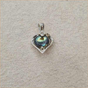 Pendentif en coeur en abalone "PN1075.A"