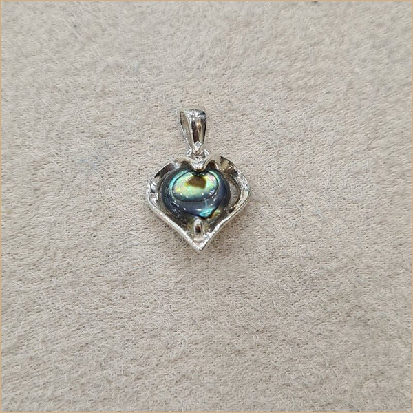 Pendentif en coeur en abalone "PN1075.A"