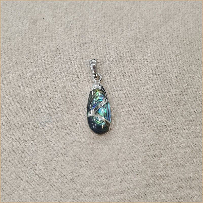 Pendentif goutte en abalone "PN1110.A"