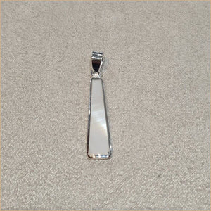 Pendentif en nacre blanche "PN442.W"
