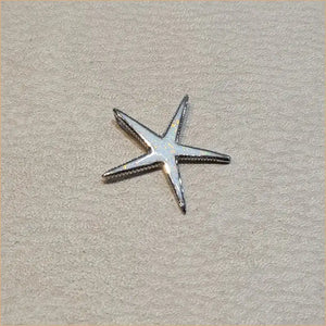 Pendentif étoile de mer opaline blanche "PO182.W"