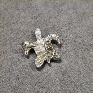 Pendentif tortue opaline bleu "POT54.B"