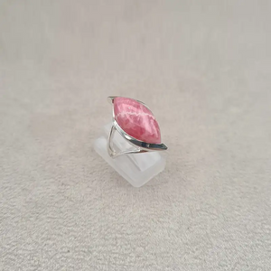 Bague rhodochrosite marquise
