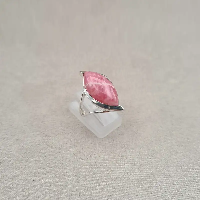 Bague rhodochrosite marquise "RI1061.R"