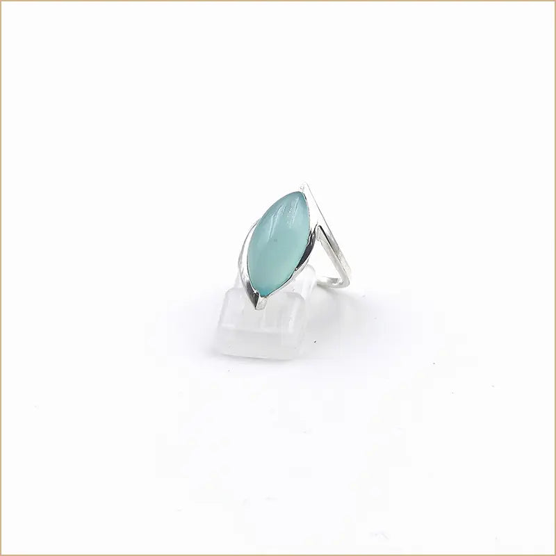 Bague calcédoine marquise