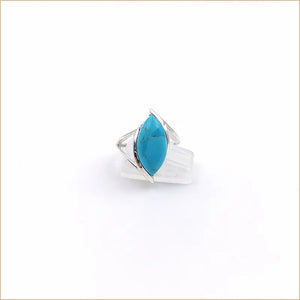 Bague turquoise marquise