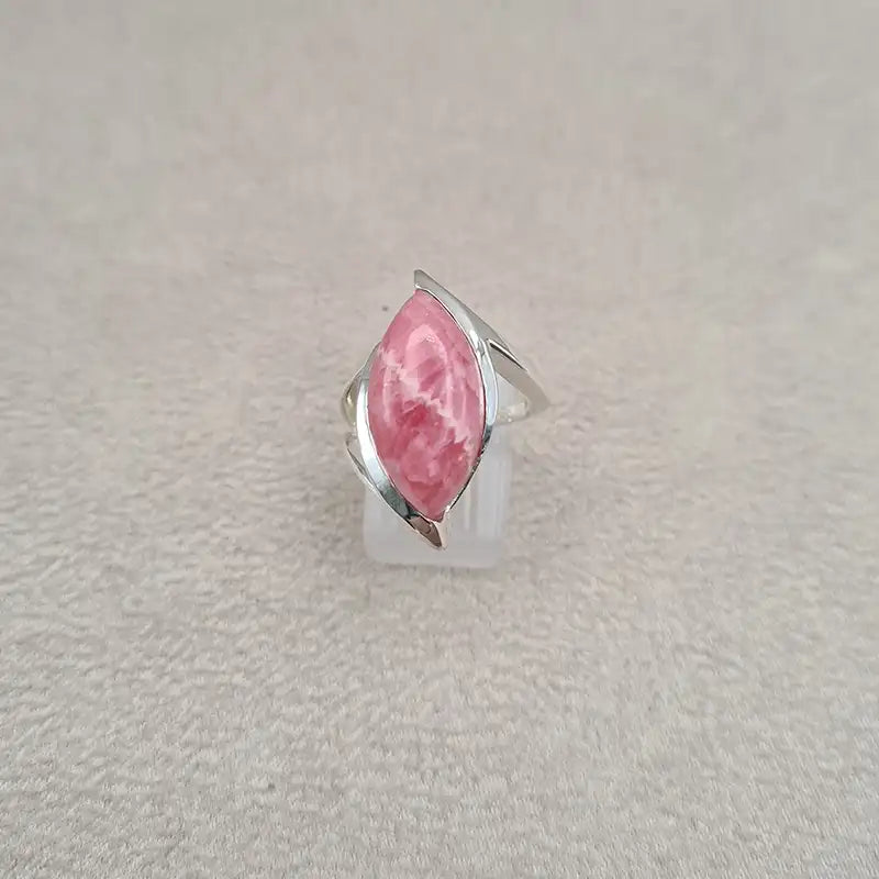 Bague rhodochrosite marquise "RI1061.R"