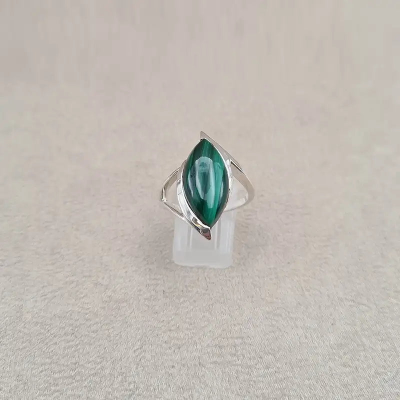 Bague malachite marquise "RI1061.M"