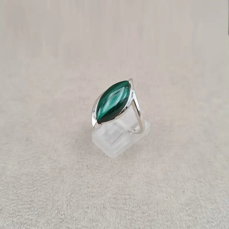 Bague malachite marquise "RI1061.M"