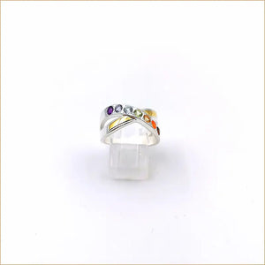 Bague 7 chakras cross "RI1115"
