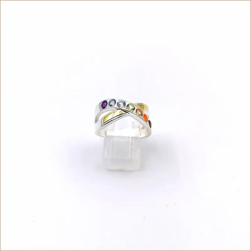 Bague 7 chakras cross "RI1115"