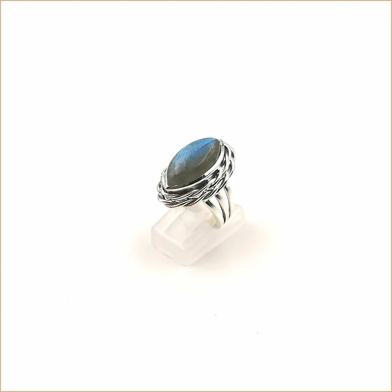 Bague labradorite tressée "RI1127.L"