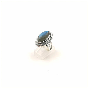 Bague labradorite tressée "RI1127.L"