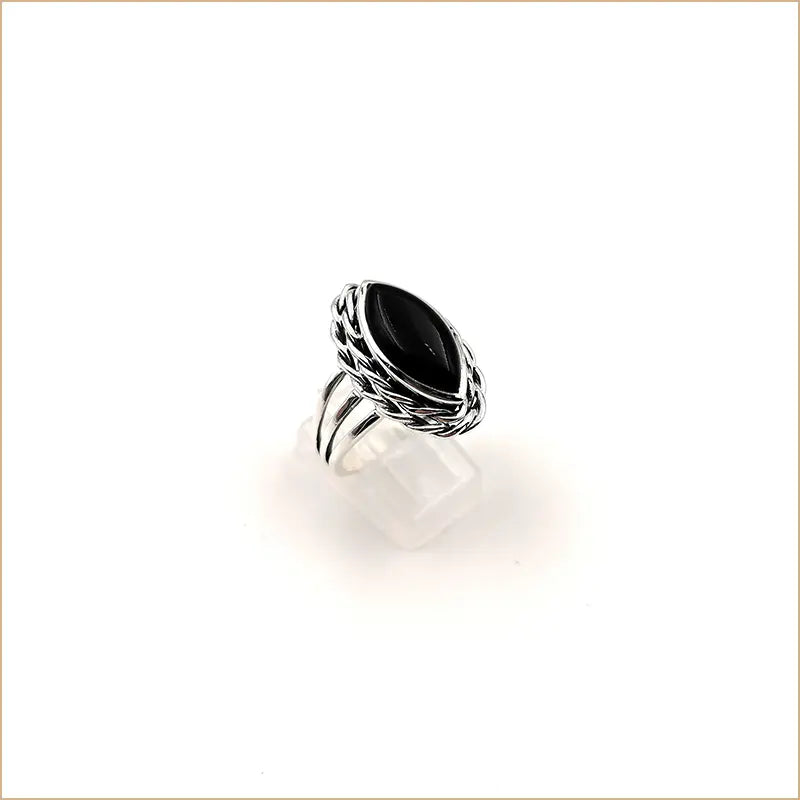 Bague onyx tressée "RI1127.O"