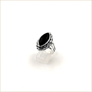 Bague onyx tressée "RI1127.O"