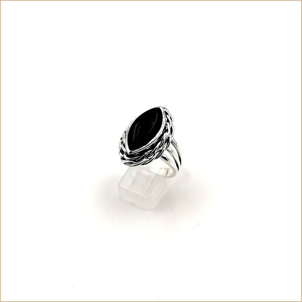 Bague onyx tressée "RI1127.O"