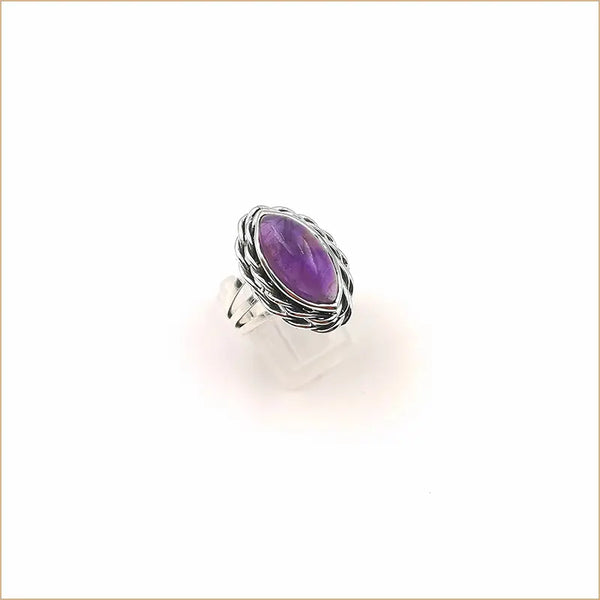 Bague améthyste tressée "RI1127.A"