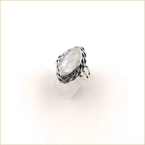 Bague pierre de lune tressée "RI1127.P"