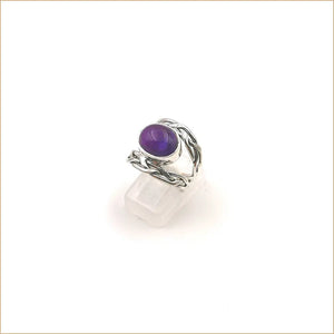 Bague améthyste ajourée tressée "RI1131.A"