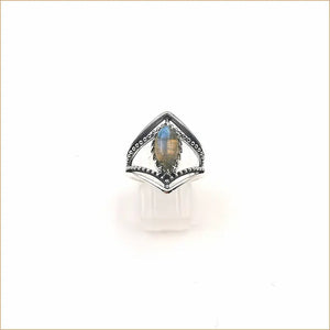 Bague labradorite ajourée ovale "RI1132.L"