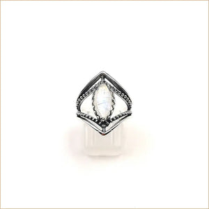 Bague pierre de lune ajourée ovale "RI1132.P"